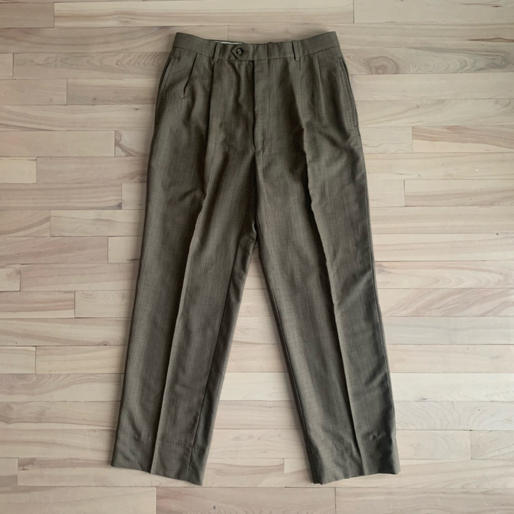 VINTAGE - 90s Tommy Hilfiger Tweed Dress Pants – Men/Women Classic Tailored